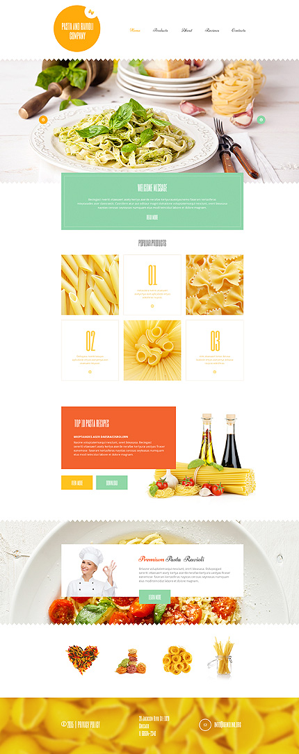 
Food And Beverages WordPress Template
