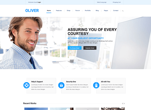 Oliver WordPress Theme