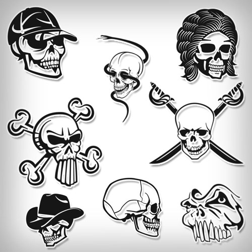 14 Free Skull Brushes