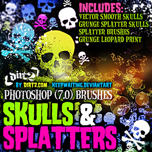 14 Free Skull Brushes