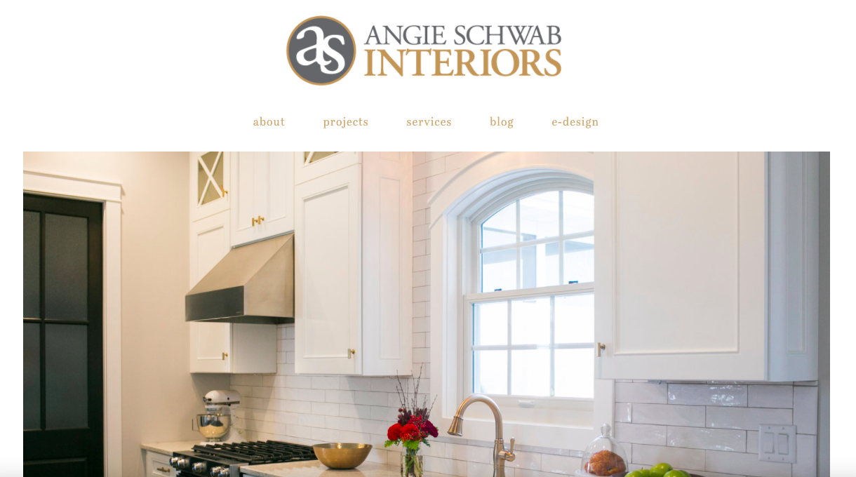 Angie Schwab Interior Design Website