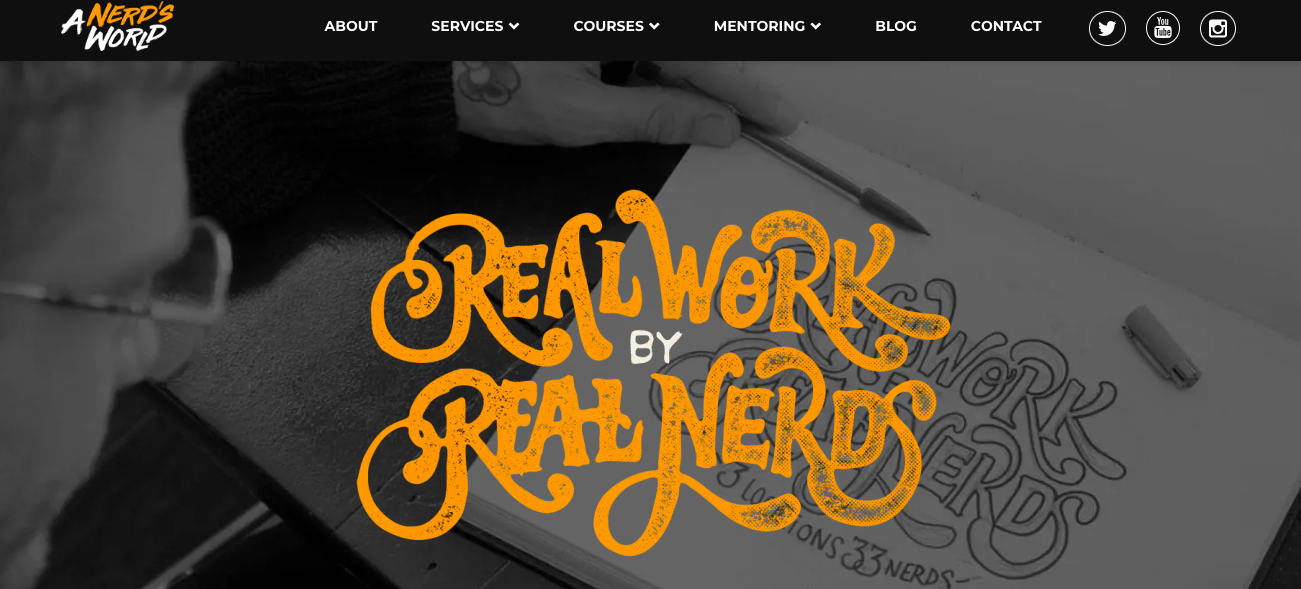 a nerd's world website designers hamilton