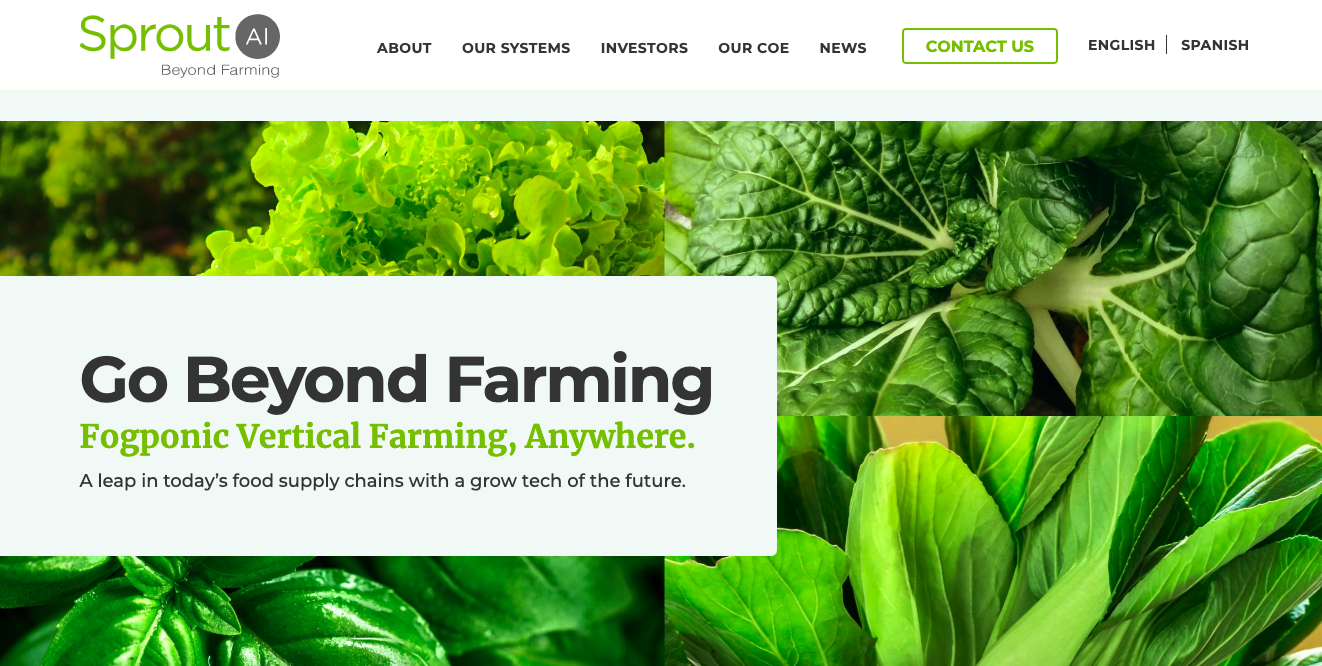 Sprout AI Biotech Website Design Inspirations